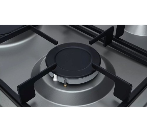 Газовая варочная поверхность Bosch PBY6C5B62O серебристый Газовая варочная поверхность Bosch PBY6C5B62O серебристый