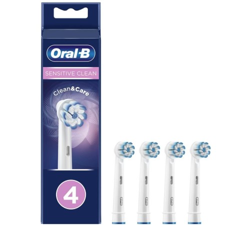 Насадка для зубных щеток Oral-B Sensitive Clean EB60 Sensitive Clean (упак.:4шт) для зубных щеток Oral-B Насадка для зубных щеток Oral-B Sensitive Clean EB60 Sensitive Clean (упак.:4шт) для зубных щеток Oral-B