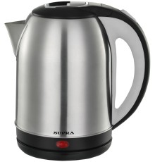 Чайник электрический Supra KES-1824 1.8л. 1500Вт серебристый/черный корпус: металл/пластик