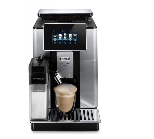 Кофемашина Delonghi Primadonna Soul ECAM610.74.MB 1450Вт черный/серебристый Кофемашина Delonghi Primadonna Soul ECAM610.74.MB 1450Вт черный/серебристый