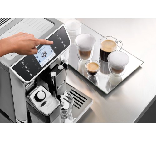 Кофемашина Delonghi PrimaDonna Elite Experience ECAM650.85.MS 1450Вт серебристый/черный Кофемашина Delonghi PrimaDonna Elite Experience ECAM650.85.MS 1450Вт серебристый/черный