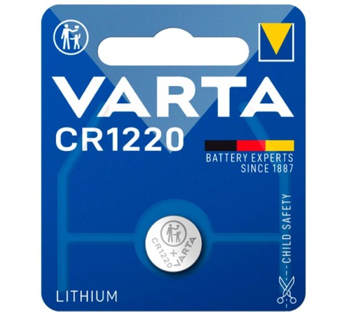 Батарея Varta Electronics Lithium CR1220 (1шт) блистер