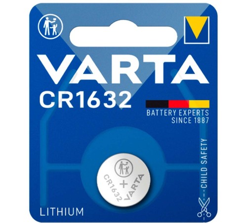 Батарея Varta Electronics Lithium CR1632 (1шт) блистер