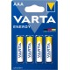 Батарея Varta Energy LR03 BL4 Alkaline AAA (4шт) блистер