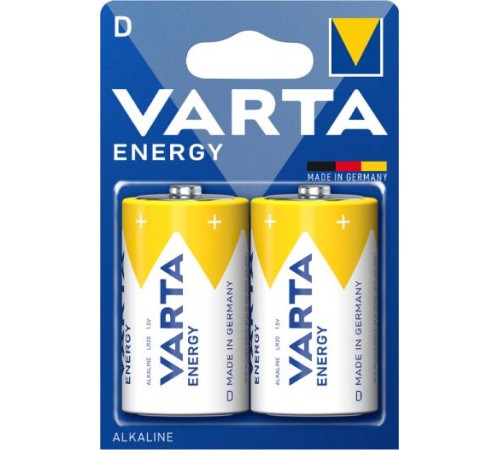 Батарея Varta Energy LR20 BL2 Alkaline D (2шт) блистер Батарея Varta Energy LR20 BL2 Alkaline D (2шт) блистер