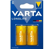 Батарея Varta Longlife Alkaline LR14C (2шт) блистер