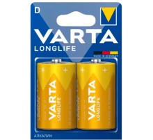 Батарея Varta Longlife LR20 Alkaline D (2шт) блистер