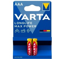 Батарея Varta LongLife Max Power LR03 Alkaline AAA (2шт) блистер