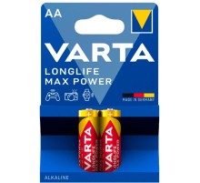 Батарея Varta LongLife Max Power LR6 Alkaline AA (2шт) блистер