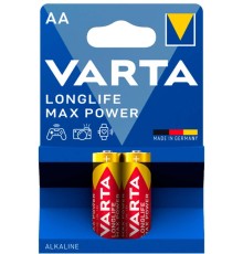 Батарея Varta LongLife Max Power LR6 Alkaline AA (2шт) блистер