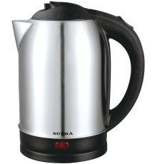 Чайник электрический Supra KES-1821 1.8л. 1500Вт серебристый/черный корпус: металл