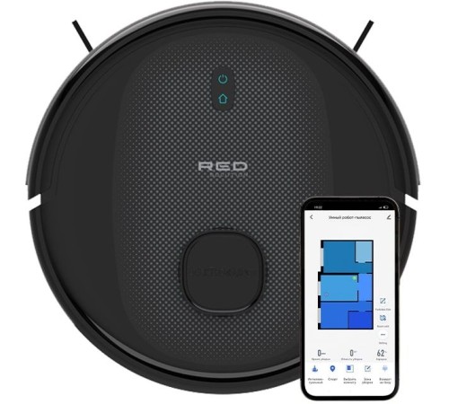 Пылесос-робот Red Solution RV-RL6100S 35Вт черный Пылесос-робот Red Solution RV-RL6100S 35Вт черный