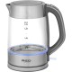Чайник электрический Red Solution RK-G138 1.7л. 2200Вт серый корпус: стекло