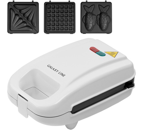 Вафельница Galaxy Line GL 2971 750Вт белый Вафельница Galaxy Line GL 2971 750Вт белый