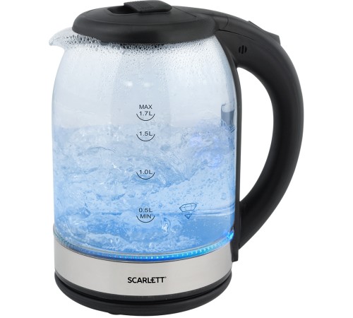 Чайник электрический Scarlett SC-EK27G10 1.7л. 1800Вт прозрачный/черный корпус: стекло/пластик Чайник электрический Scarlett SC-EK27G10 1.7л. 1800Вт прозрачный/черный корпус: стекло/пластик