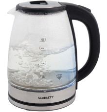 Чайник электрический Scarlett SC-EK27G30 1.8л. 1800Вт сталь/черный корпус: стекло/пластик