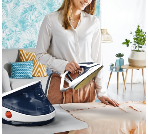 Парогенератор Tefal GV9712E0 3000Вт белый/синий