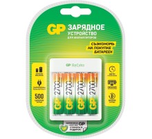 Зарядное устройство GP Rechargeable E411-270AAHCCS-2CR1 AA/AAA NiMH 2700mAh (4шт) блистер