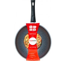 Сковорода ВОК (WOK) Starwind Chef Induction SW-CHI4028WGR круглая 28см покрытие: Pfluon ручка съемная (без крышки) серый