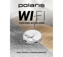 Пылесос-робот Polaris PVCR 6001 WIFI IQ Home 30Вт белый