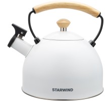Чайник металлический Starwind Chef Country 2.5л. белый (SW-CH1712)