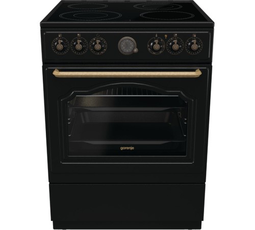 Плита Электрическая Gorenje GECS6B71CLB черный стеклокерамика (без крышки)