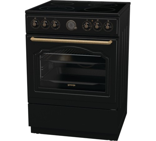 Плита Электрическая Gorenje GECS6B71CLB черный стеклокерамика (без крышки)