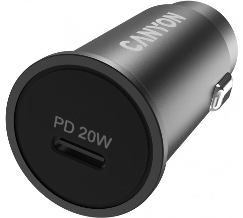 Автомобильное зар./устр. Canyon CNS-CCA20B 20W 3A (PD+QC) USB Type-C универсальное черный Автомобильное зар./устр. Canyon CNS-CCA20B 20W 3A (PD+QC) USB Type-C универсальное черный