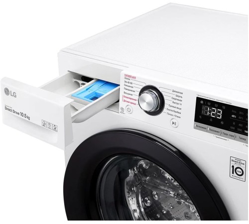 Стиральная машина LG TW4V3RS6W класс: A загр.фронтальная макс.:10.5кг белый инвертер