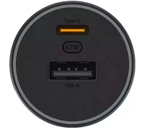 Автомобильное зар./устр. Xiaomi BHR6814GL 67W 6.1A (PD) USB-C/USB-A универсальное черный Автомобильное зар./устр. Xiaomi BHR6814GL 67W 6.1A (PD) USB-C/USB-A универсальное черный