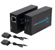 Адаптер аудио-видео Premier 5-877 HDMI (f)/RJ45 черный