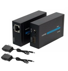 Адаптер аудио-видео Premier 5-877 HDMI (f)/RJ45 черный