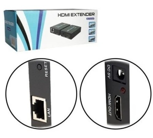 Адаптер аудио-видео Premier 5-877 HDMI (f)/RJ45 черный Адаптер аудио-видео Premier 5-877 HDMI (f)/RJ45 черный