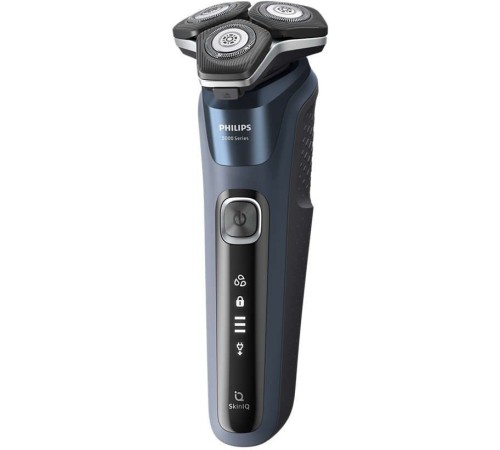 Бритва роторная Philips S5885/35 реж.эл.:3 питан.:аккум. синий/черный