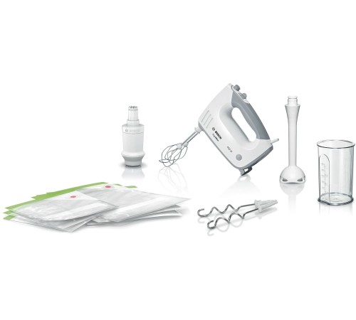 Миксер ручной Bosch ErgoMixx MFQ364V0 450Вт белый Миксер ручной Bosch ErgoMixx MFQ364V0 450Вт белый