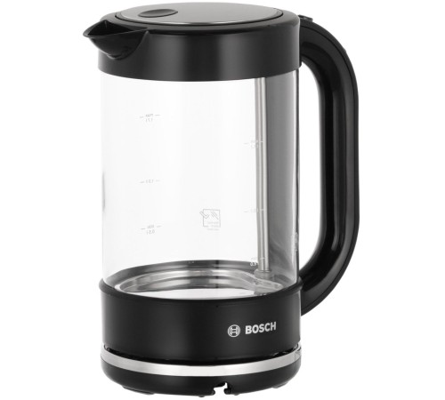 Чайник электрический Bosch TWK70B03 1.7л. 2400Вт черный корпус: стекло