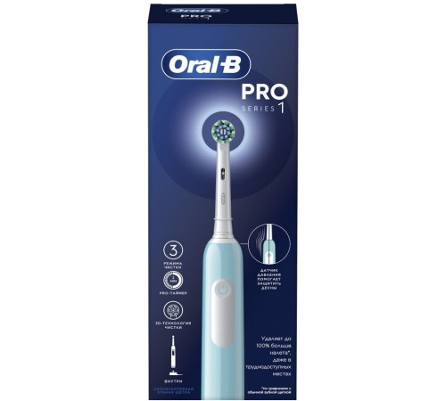 Зубная щетка электрическая Oral-B Cross Action Pro D305.513.3 бирюзовый Зубная щетка электрическая Oral-B Cross Action Pro D305.513.3 бирюзовый