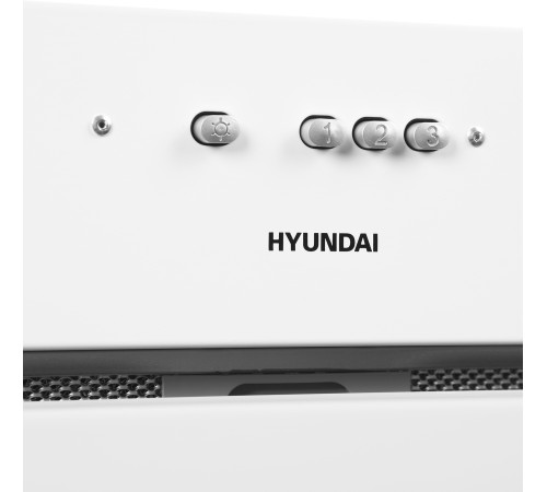 Вытяжка встраиваемая Hyundai HBB 6036 WG белый управление: кнопочное (1 мотор) Вытяжка встраиваемая Hyundai HBB 6036 WG белый управление: кнопочное (1 мотор)