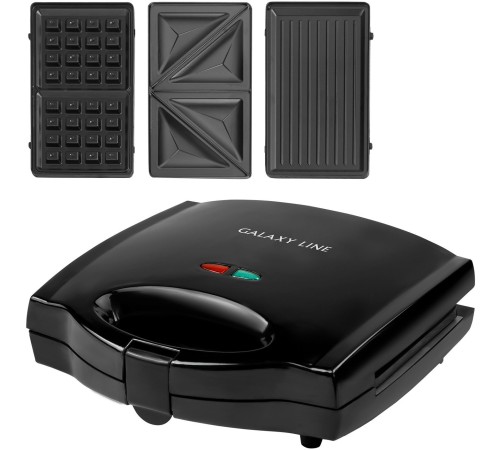 Сэндвичница Galaxy Line GL 2959 800Вт черный Сэндвичница Galaxy Line GL 2959 800Вт черный