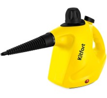 Пароочиститель ручной Kitfort КТ-9138-3 1050Вт черный/желтый