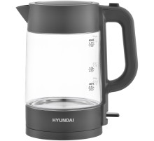 Чайник электрический Hyundai HYK-G7707 1.7л. 2200Вт графит корпус: стекло