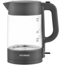 Чайник электрический Hyundai HYK-G7707 1.7л. 2200Вт графит корпус: стекло