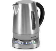 Чайник электрический Hyundai HYK-S7770 1.7л. 2200Вт серебристый/черный корпус: металл