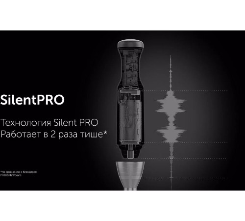 Блендер погружной Polaris PHB 1510GL Silent 1500Вт черный Блендер погружной Polaris PHB 1510GL Silent 1500Вт черный