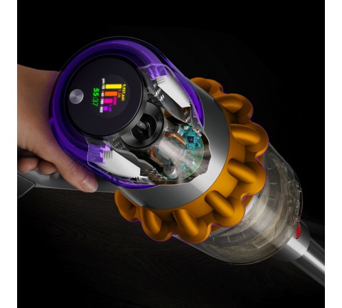 Пылесос Dyson V15 Detect Absolute (SV47) 660Вт желтый/никель