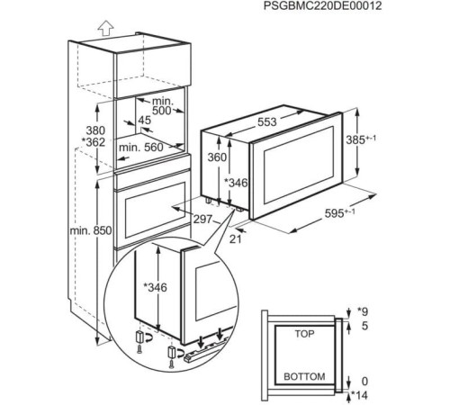 Микроволновая печь AEG MSB2057D-B 20л. 800Вт черный (встраиваемая) Микроволновая печь AEG MSB2057D-B 20л. 800Вт черный (встраиваемая)