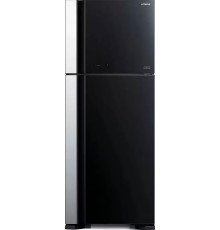 Холодильник Hitachi HRTN7489DF GBKCS 2-хкамерн. черный стекло инвертер