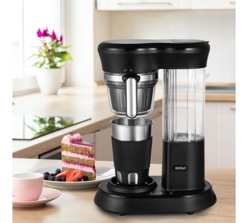 Кофеварка капельная Kitfort КТ-7141 600Вт черный/нержавеющая сталь Кофеварка капельная Kitfort КТ-7141 600Вт черный/нержавеющая сталь