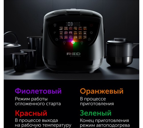 Мультиварка Red Solution RMC-88 5л 860Вт черный
