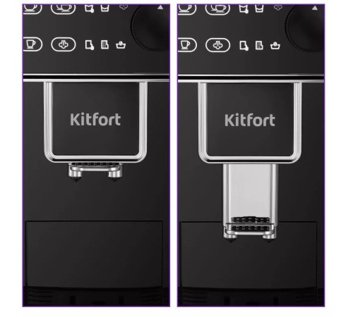 Кофемашина Kitfort КТ-7256 1350Вт черный/нержавеющая сталь Кофемашина Kitfort КТ-7256 1350Вт черный/нержавеющая сталь